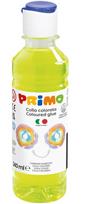 Spalvoti skaidrūs klijai PRIMO, fluorescencinės geltonos spalvos, 240 ml
