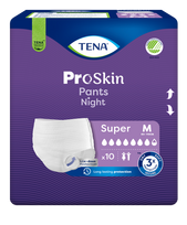 TENA Pants Night Super M urīnu uzsūcošās biksītes, 10 gab.