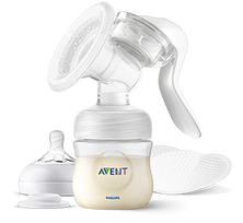 PHILIPS Avent Lotus barošanas sistēma - pudelīte ar manuālo krūts piena sūkni (1 gab.)