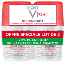 VICHY 72 stundu Stress Resist rullīšu antiperspirants, 2 gab.
