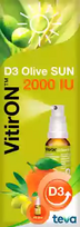 D3 vitamīns VITIRON Olive SUN 2000 IU, sprejs 10 ml