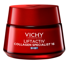 VICHY Liftactiv Collagen Specialist nakts sejas krēms 16 novecošanās pazīmju koriģēšanai, 50 ml