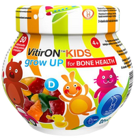 VITIRON Kids Grown UP kaulu attīstībai iebiezinātas pastilas (4+ gadi), 50 gab.
