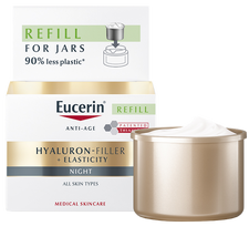 EUCERIN Hyaluron-Filler + Elasticity nakts sejas krēms elastības uzlabošanai, 50 ml