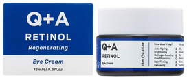 Q+A Retinol Acu krēms ar regenerējošo iedarbību, 15 ml