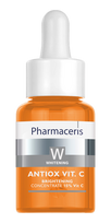 PHARMACERIS W Vit C antioksidants Spīdīgums - 15% vitamīna C koncentrāts, 30 ml