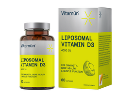 VITAMUN D3 Liposomālās kapsulas - 60 gab. imunitātei un kaulu stiprumam