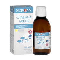 NORSAN D3 un Omega-3 Arktis eļļa ar citrona aromātu (200 ml)