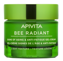 APIVITA Bee Radiant - Vieglas tekstūras krēms-gels pret novecošanās pazīmēm un noguruma efektu, 50 ml
