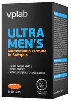 VPLAB Ultra Vīriešu Sporta Multivitamīnu Komplekss mīkstajās kapsulās 90 gab.