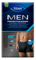 TENA Men Protective bokseršorti melni M, 1 gab., mazgājami