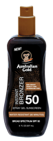 AUSTRALIAN GOLD SPF50 Bronzējoša Spray Gela Saules Aizsarglīdzeklis, 237 ml