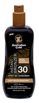 AUSTRALIAN GOLD Saules aizsargsprejs ar bronzeri SPF30, Spray Gel formā, 100 ml