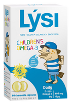 LYSI Bērnu Omega-3, 60 kapsulas