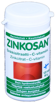 Vitamīnu C un cinka tabletes ZINKOSAN Citrats, 120 gab.
