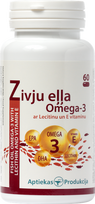 Omega-3 Zivju Eļļa Ar E Vitamīnu Un Lecitīnu — 60 Kapsulas No Aptiekas