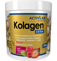ACTIVLAB Kolagēns XTRA Avenes-zemenes pulveris 300 g