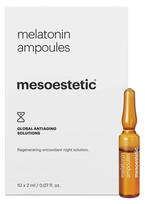 MESOESTETIC Melatonin Naktīgais Šķīdums Ampulās (10 ml, 2 ml/gab.)