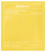 BIODANCE Radiant Vita Niacinamīds Real Deep sejas maska (1 gab.)