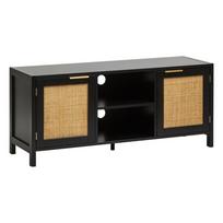 Juodos spalvos TV spintelė 120x52x38 cm Sherman – Premier Housewares