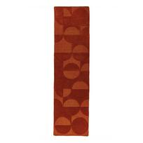 Rankų darbo terakotos spalvos iš vilnos kilimas 60x230 cm Gigi – Flair Rugs