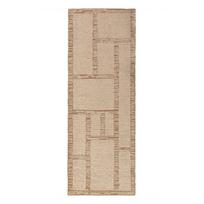 Rankų darbo natūralios spalvos iš vilnos kilimas 80x230 cm Harris Modula Wool – Flair Rugs