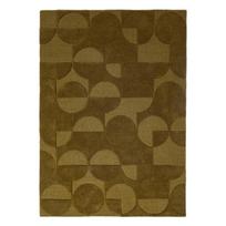 Rankų darbo tamsiai žalios spalvos iš vilnos kilimas 120x170 cm Gigi – Flair Rugs