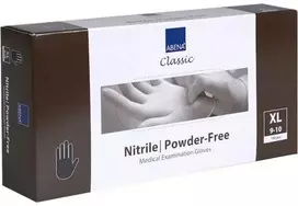 Abena Nitrilinės juodos pirštinės, dydis XL, be pudros, 100 vnt