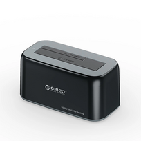 „Orico 6819C3“ prijungimo stotelė, skirta 2,5 colio / 3,5 colio SATA HDD / SSD diskams – juodos spalvos
