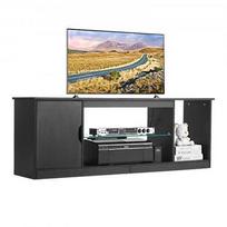 TV staliukas Vevor TV stovas iki 165 cm su stikline lentyna