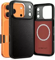 „Tech-Protect Kevlar Aramid MagSafe“ dėklas, skirtas „iPhone 17 Pro Max“ - juodas