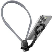 Neck magnetic phone holder Hoco K31 juodas pilka