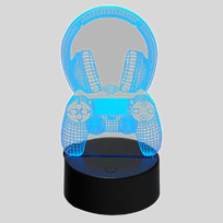 MECHARITE 3D LED lempa - valdiklis ir ausinės