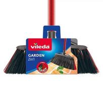 Vileda 112091 šluota Lauke Juoda, Raudona, Geltona Minkšti ir kieti šeriai Polietileno tereftalatas (PET)