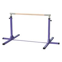 Gimnastikos skersinis, 13 padėčių reguliuojamo aukščio, iki 75 kg, violetinis, 194 × 121 × 92–150 cm