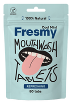 FRESMY Mouthwash Cool Mint dantų pastos tabletės, 80 vnt.