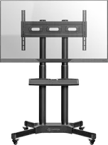 ONKRON Mobile TV Stand Rolling TV Cart for 40 to 65 Inch LCD LED TV Screens, Juodas
