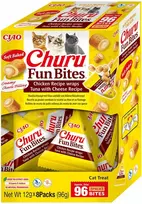Churu - Cat Fun Bites tuno ir sūrio kąsneliai - 8 vnt. - po 14 gramų tūbelėje