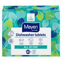 MAYERI All In One hipoalerģiskas tabletes trauku mašīnai — 40 gab.
