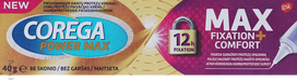 COREGA Max Fixation + Comfort – zobu protēžu fiksācijas krēms 40 g