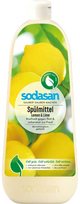 SODASAN Citronu un laima smaržas trauku mazgāšanas viela, 1000 ml