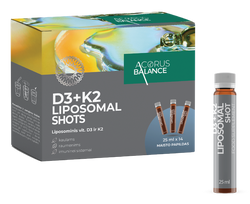 ACORUS BALANCE Liposomal Shots D3 + K2, 14 ampulas pa 25 ml