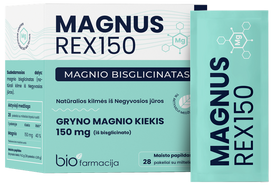 BIOFARMACIJA Magnus Rex – 28 paciņas, 150 mg magnija