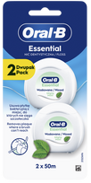 Zobu diegs Oral-B Essential ar piparmētru, 100m (2x50m)