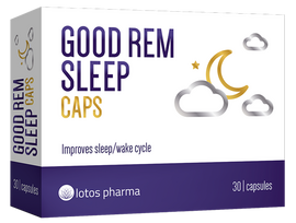 LOTOS PHARMA Good Rem Sleep - 30 kapsulu iepakojums miega uzlabošanai