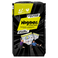 PAMPERS Ninjamas 4-7 gadu bērniem, 17-30 kg, Nakts aizsardzības biksītes, zaļas, 10 gab.