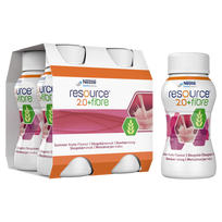 NESTLE Resource 2.0 Fibre ar meža beržu aromātu, 200 ml, 4 iepakojumi