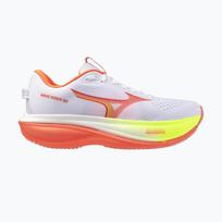 Moteriški bėgimo batai Mizuno Wave Rider 30 white/flamingo coral/lime pulp