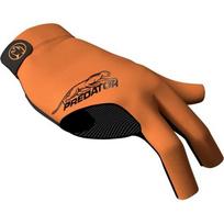 Biliardo pirštinė Predator Second Skin, 3 pirštų, oranžinė-juoda, dešinei rankai, L-XL