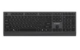 Gembird KB-MCH-06-CYRL Plona laidinė multimedijos klaviatūra su C tipo adapteriu, kirilicos išdėstymas, juoda